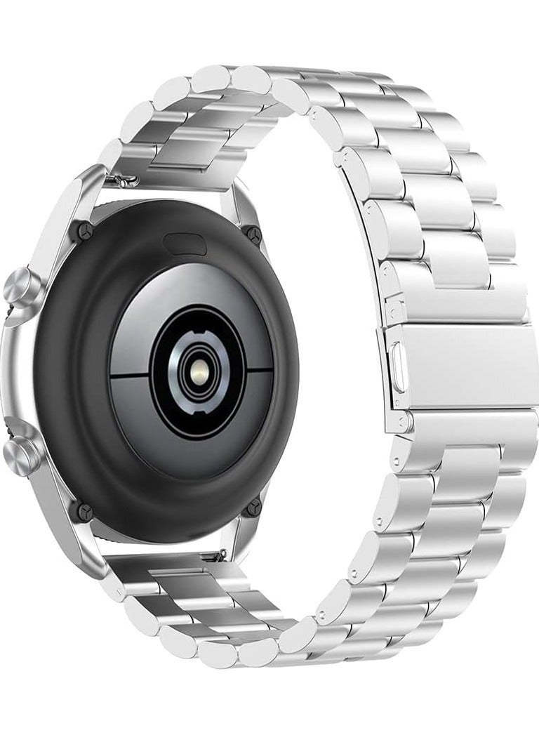 Metal Watch Band Compatible with Huawei Watch 4 Pro/GT Runner/GT4 46mm/GT3 46mm/GT2 46mm Wrist Strap Compatible with Huawei Watch 3/Watch 3 Pro Bands for Huawei Watch GT2 Pro/GT3 Pro Bracelet