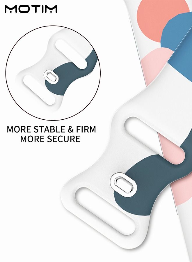 Morandi Color Sport Bands Compatible with Apple Watch Band 42mm 44mm 45mm 49mm for Women/Men Waterproof Soft Silicone Replacement Strap Accessories for iWatch Ultra SE Series 8/7/6/5/4/3/2/1