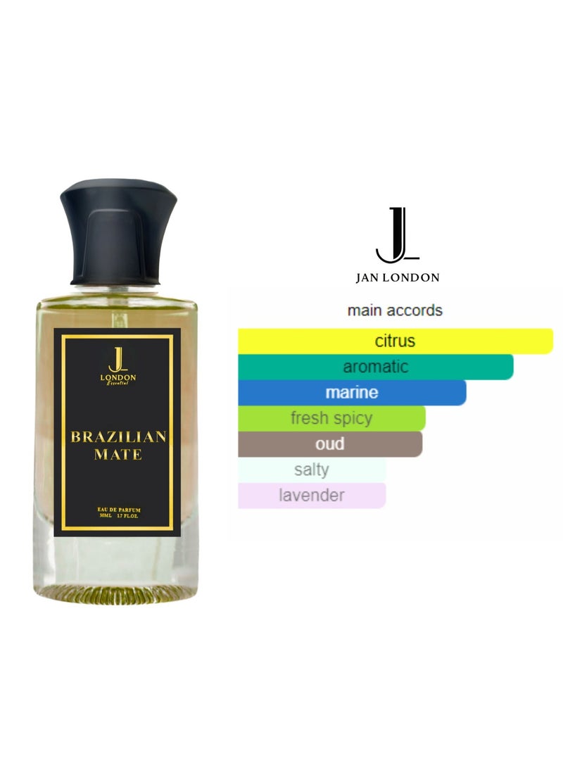 JAN LONDON ESSENTIAL EDP BRAZILIAN MATÉ Perfume For Men And Women Inspired by OUDYSSEE MONTALE 50ml