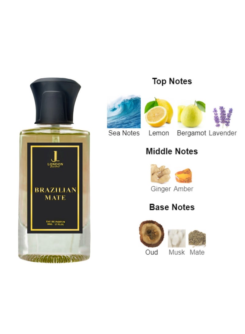 JAN LONDON ESSENTIAL EDP BRAZILIAN MATÉ Perfume For Men And Women Inspired by OUDYSSEE MONTALE 50ml