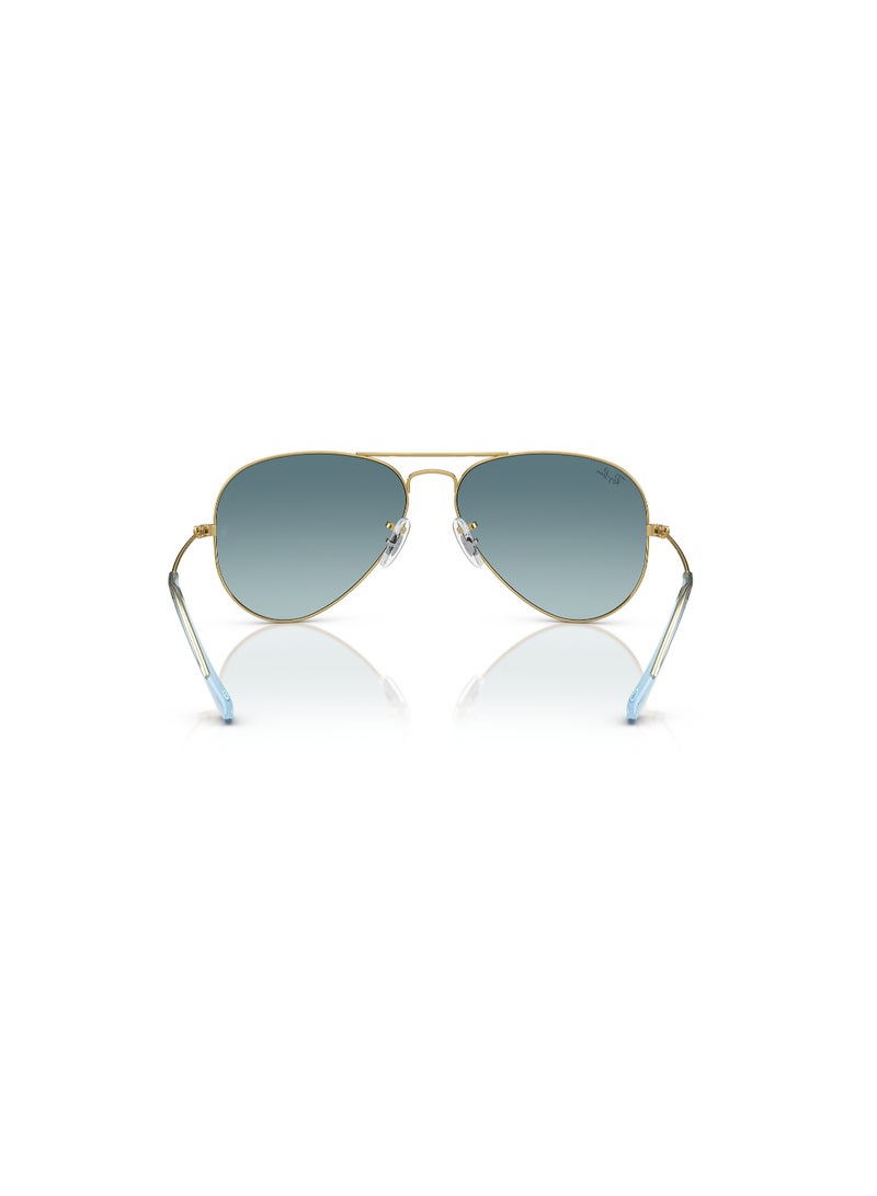 Unisex Pilot Shape Metal Sunglasses RB3025 001/3M 58 - Lens Size: 58 Mm - Polished Gold
