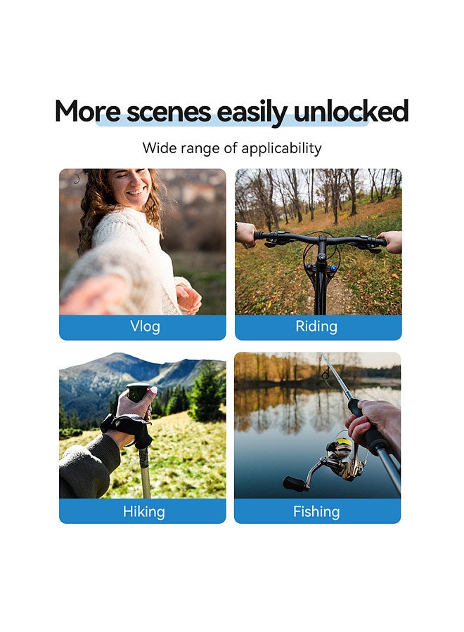 U-Shaped Quick Release Neck Holder Mount 2.0 Max Neck Mount Chest Holder with Chest Strap Replacement for GoPro Hero 12/11/10 Insta360 X4/X3/GO3/GO2 OSMO Action Camera POV Vlog Accessories