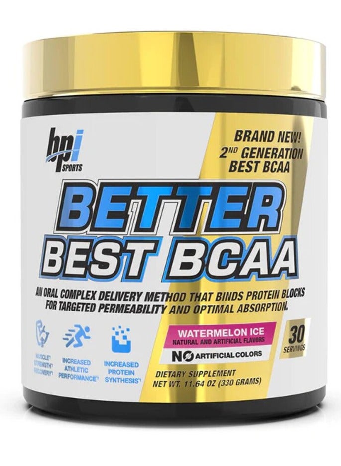 BPI SPORTS Better Best BCAA Watermelon Ice Flavor 330g 30 Serving