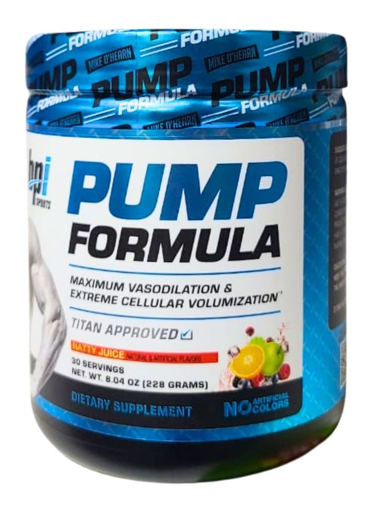 BPI SPORTS Pump Formula Natty juice Flavors 228g 30 Serving