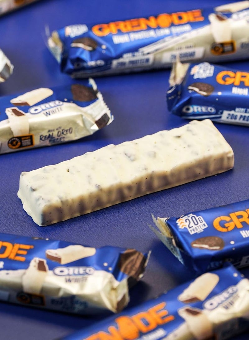 Grenade Hi Protein Bar Oreo White Flavor 60g Pack of 12