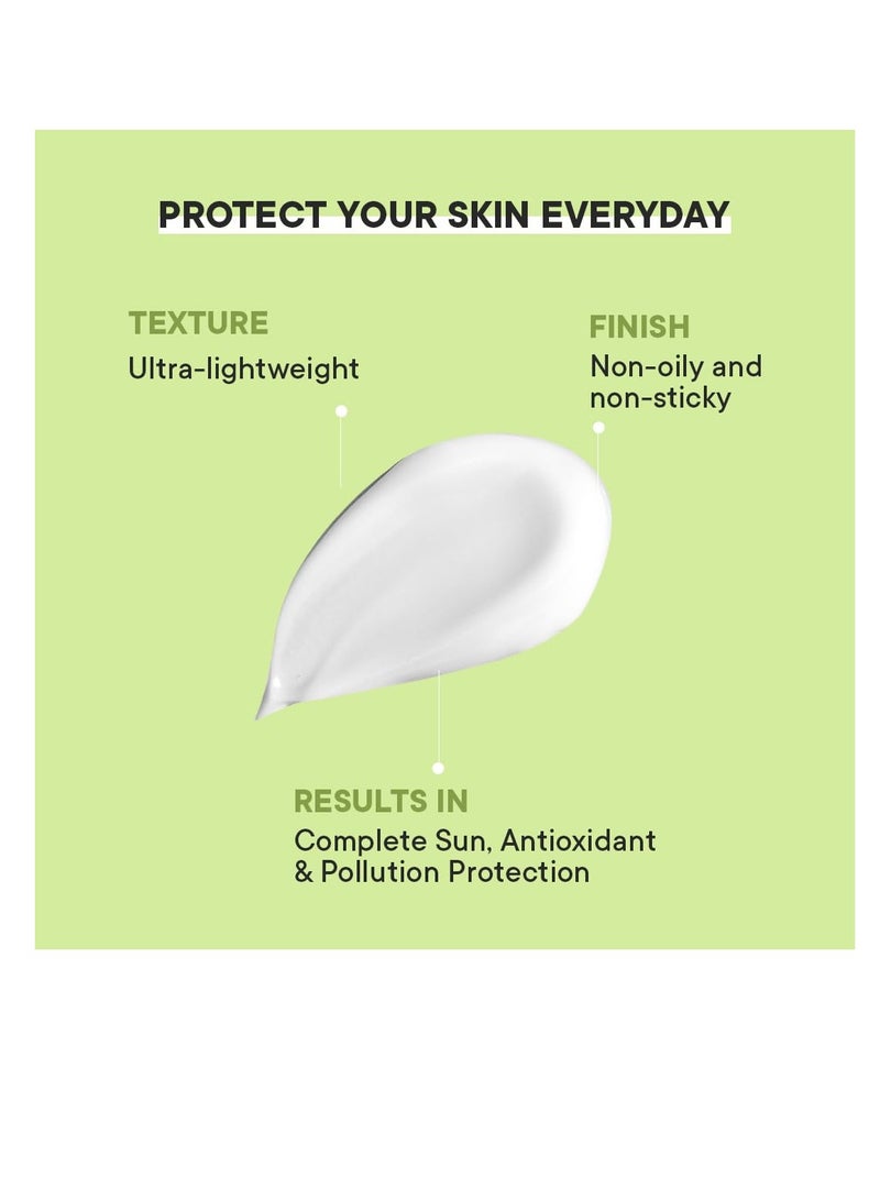 Quench Vitamin E Sunscreen SPF 50 PA for Glowing Skin| Ultra Lightweight  Non Oily and Non Sticky  No White Cast  UVA and UVB Protection  Made in Korea  For Women and Men  50ml