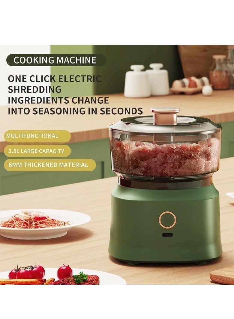 Kitchen multifunctional cooking machine, wireless electric meat grinder, household garlic masher, baby auxiliary food machine, garlic stirrer