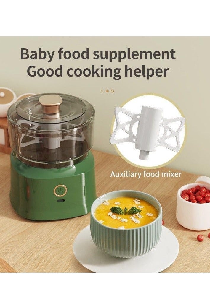 Kitchen multifunctional cooking machine, wireless electric meat grinder, household garlic masher, baby auxiliary food machine, garlic stirrer