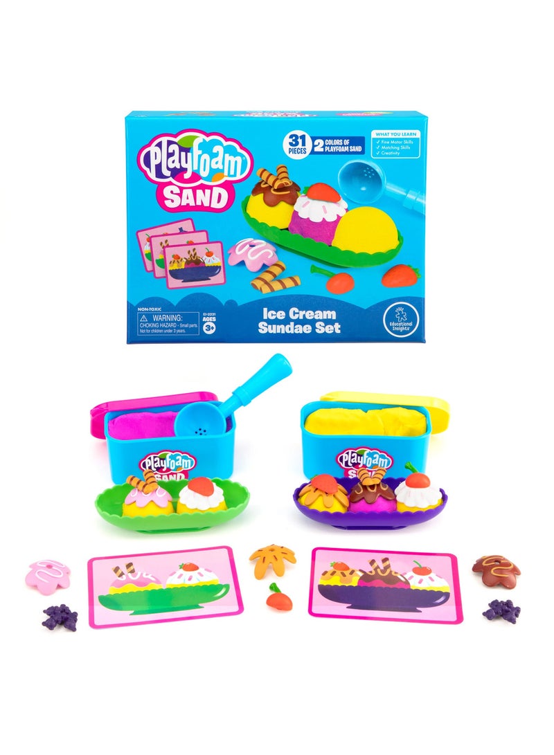 Learning Resources Playfoam Sand Ice Cream Sundae Set