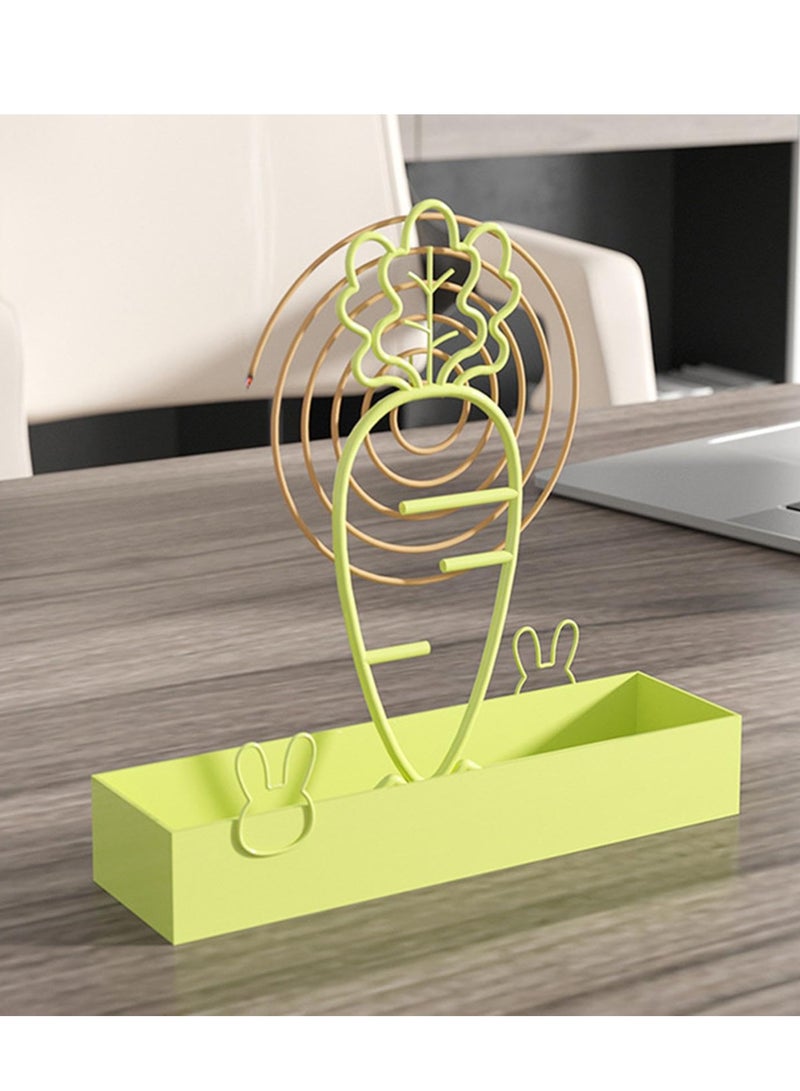 Mosquito Coil Holder, Portable Mosquito Coil Holder, Metal Mosquito Coils Burner Hanging Indoor Outdoor, Mosquito Coil Tray With Ash Catcher, for Home, Outdoor (Green)