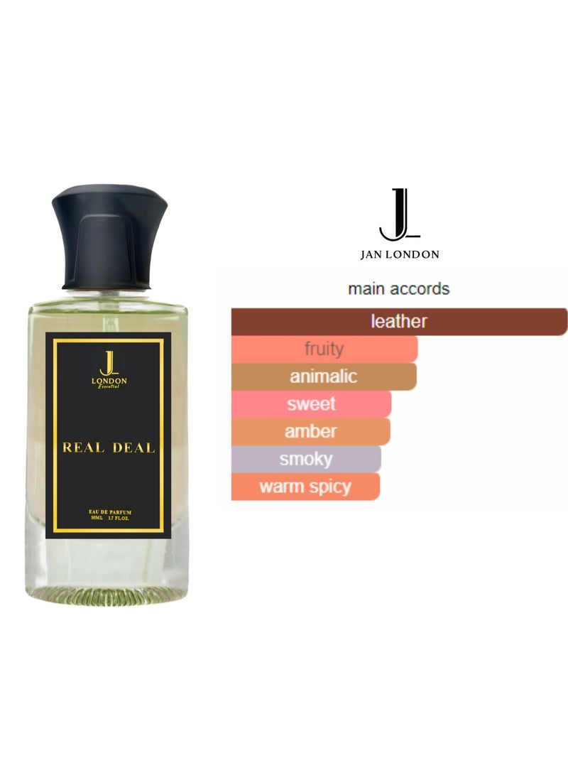 JAN LONDON ESSENTIAL EDP REAL DEAL Perfume For Men And Women Inspired by TUSCAN LEATHER TOM FORD 50ml