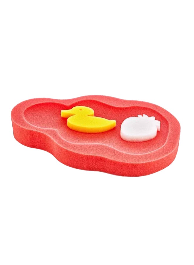 Baby Bath Sponge, Red