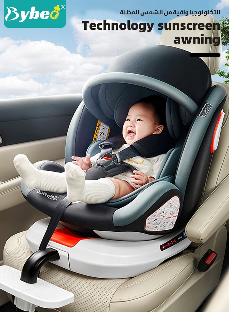 ﻿Baby Safety Car Seat for Infant/Kids with ISOfix Interface and Load Leg, Convertible Toodler Car Seat with 5-Point Safety Harness and 10 Level Adjustable Headrest, Rearward/Forward Facing, Up to 36kg