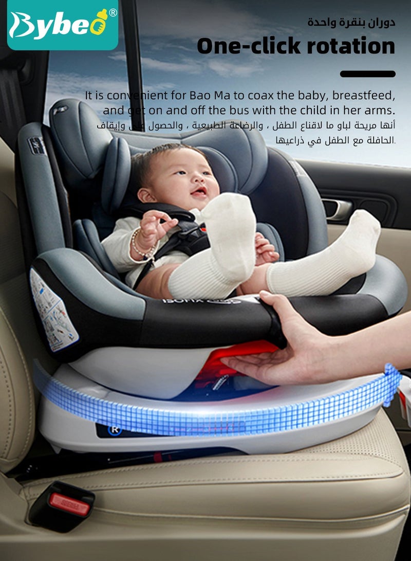 ﻿Baby Safety Car Seat for Infant/Kids with ISOfix Interface and Load Leg, Convertible Toodler Car Seat with 5-Point Safety Harness and 10 Level Adjustable Headrest, Rearward/Forward Facing, Up to 36kg