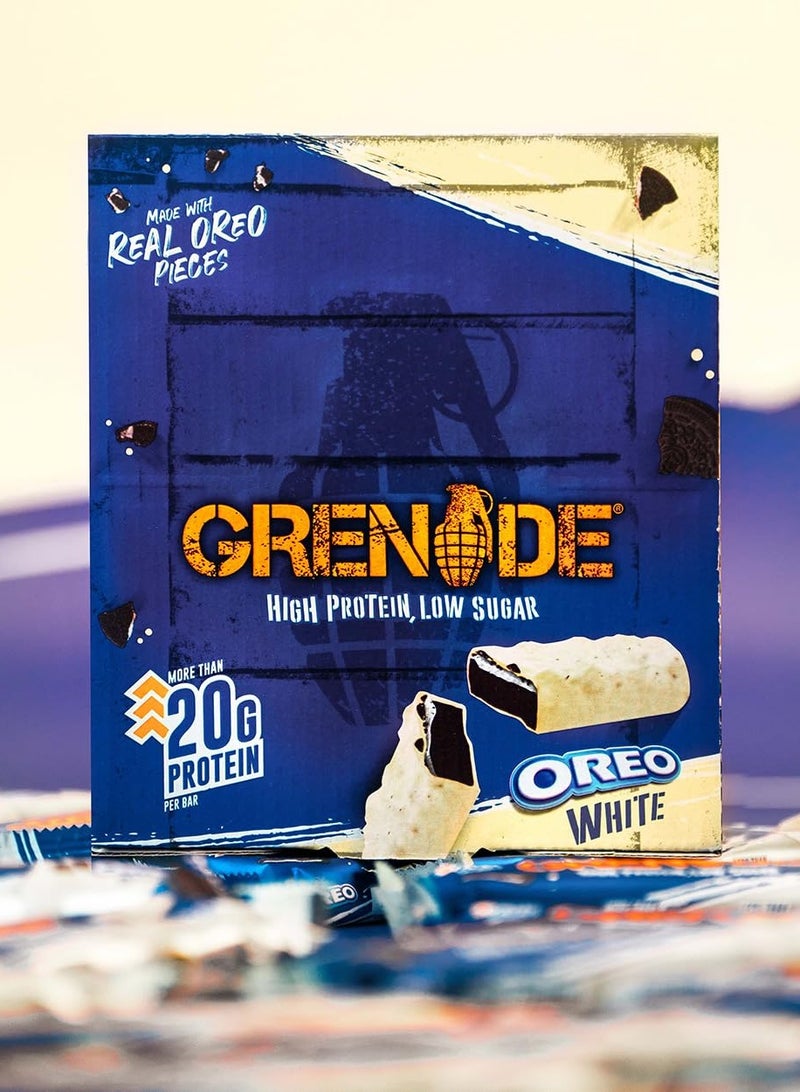 Grenade Hi Protein Bar Oreo White Flavor 60g Pack of 12