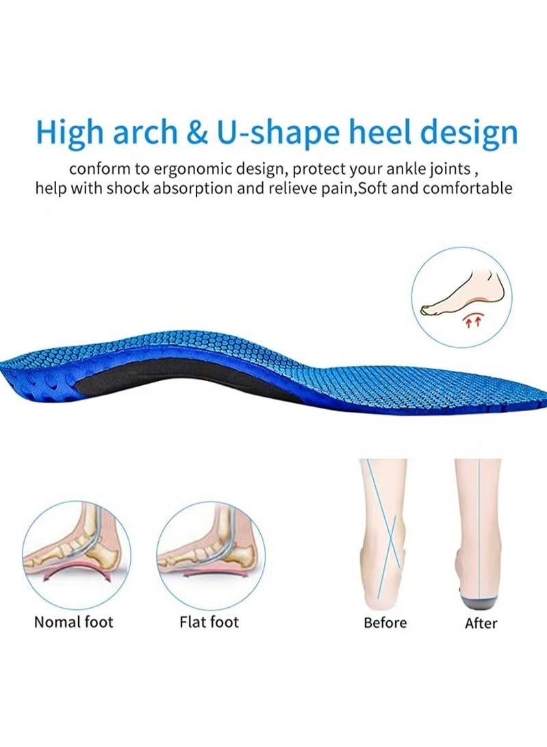 Orthotic Insole High Arch Foot Support Soft Medical Functional insoles Insert for Severe Flat Feet Plantar Fasciitis Pain Valgus Man And Woman