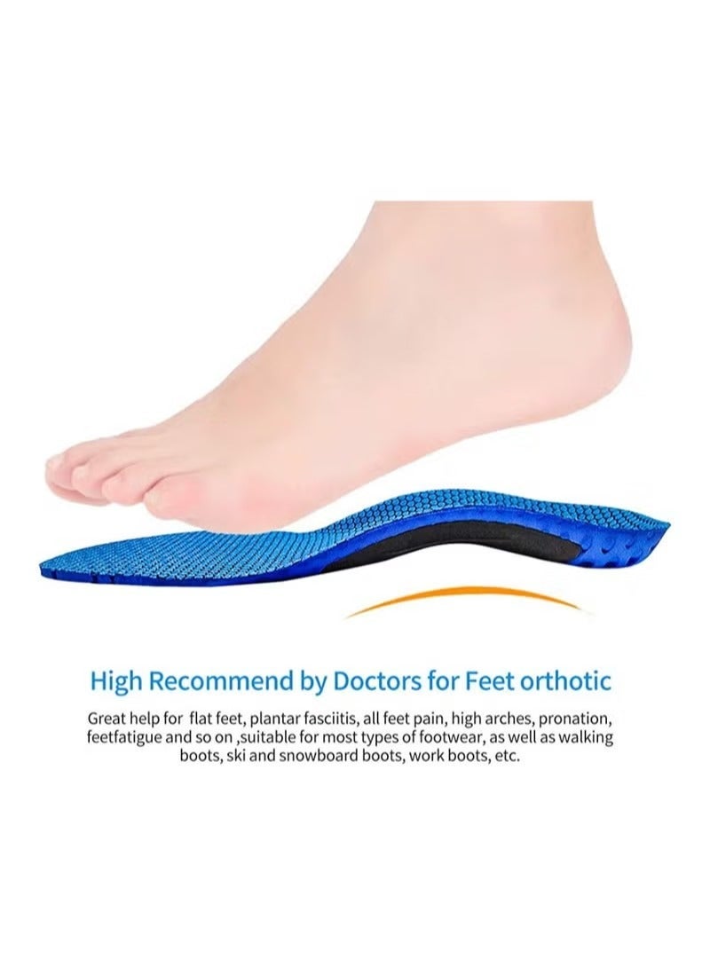 Orthotic Insole High Arch Foot Support Soft Medical Functional insoles Insert for Severe Flat Feet Plantar Fasciitis Pain Valgus Man And Woman