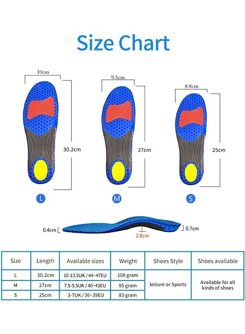 Orthotic Insole High Arch Foot Support Soft Medical Functional insoles Insert for Severe Flat Feet Plantar Fasciitis Pain Valgus Man And Woman