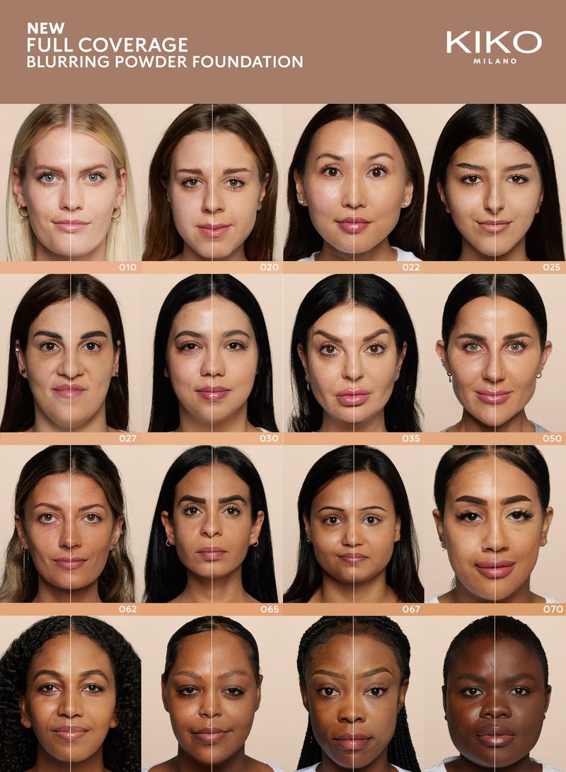 Full Coverage Blurring Powder Foundation - 027 - Desert