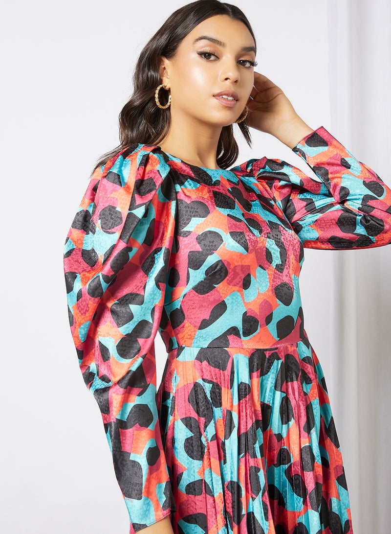 All-Over Print Dress Multicolour