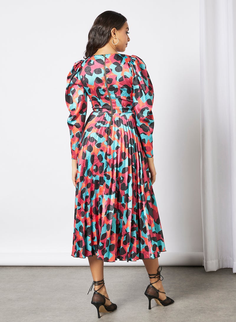 All-Over Print Dress Multicolour