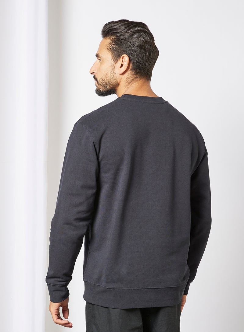 Crew Neck Sweatshirt Black