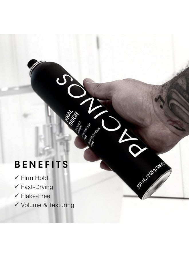 Final Touch Hairspray Antifrizz Firm Hold Flexible Fast Drying And Flake Free Aerosol Add Volume Texture And Strength To Your Hairstyle Works Against Wind Moisture And Humidity