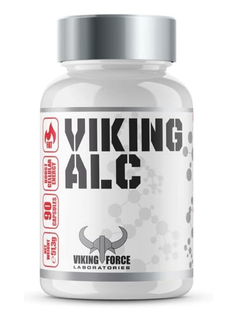 Viking ALC- Dietary Supplement Capsule, 90 capsules, 900 mg pure acetyl-L-carnitine/serving, For cellular energy boost