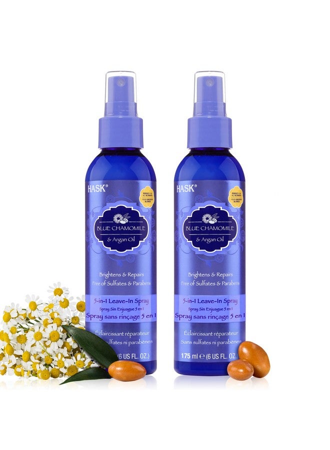 Blue Chamomile 5In1 Leave In Conditioner Spray For Blonde Hair Color Safe Gluten Free Sulfate Free Paraben Free Blue Chamomile 2 Piece Set