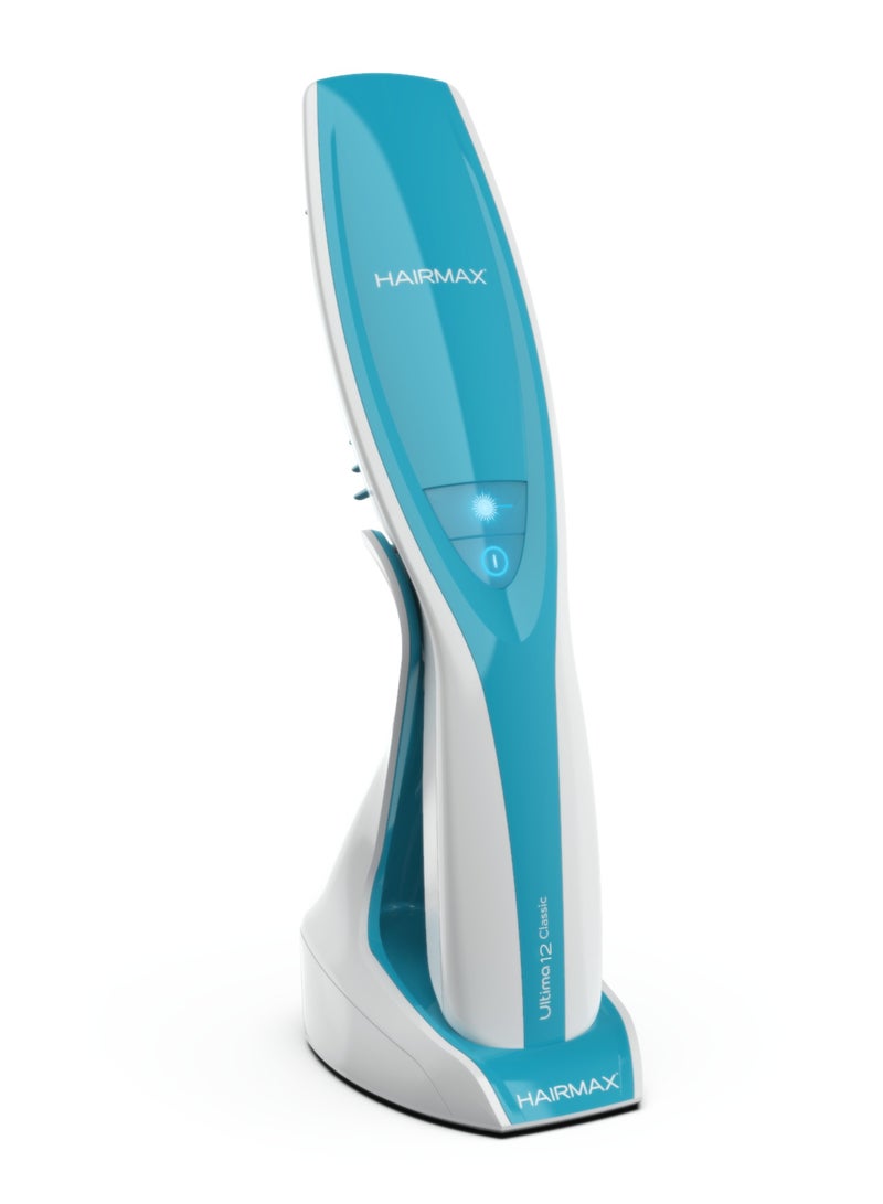 HairMax Ultima 12 Classic LaserComb (FDA Cleared) Hair Growth Device. Stimulates Hair Growth, Reverses Thinning, Regrows Denser, Fuller Hair. Targeted Hair Loss Treatment or Full Scalp Coverage