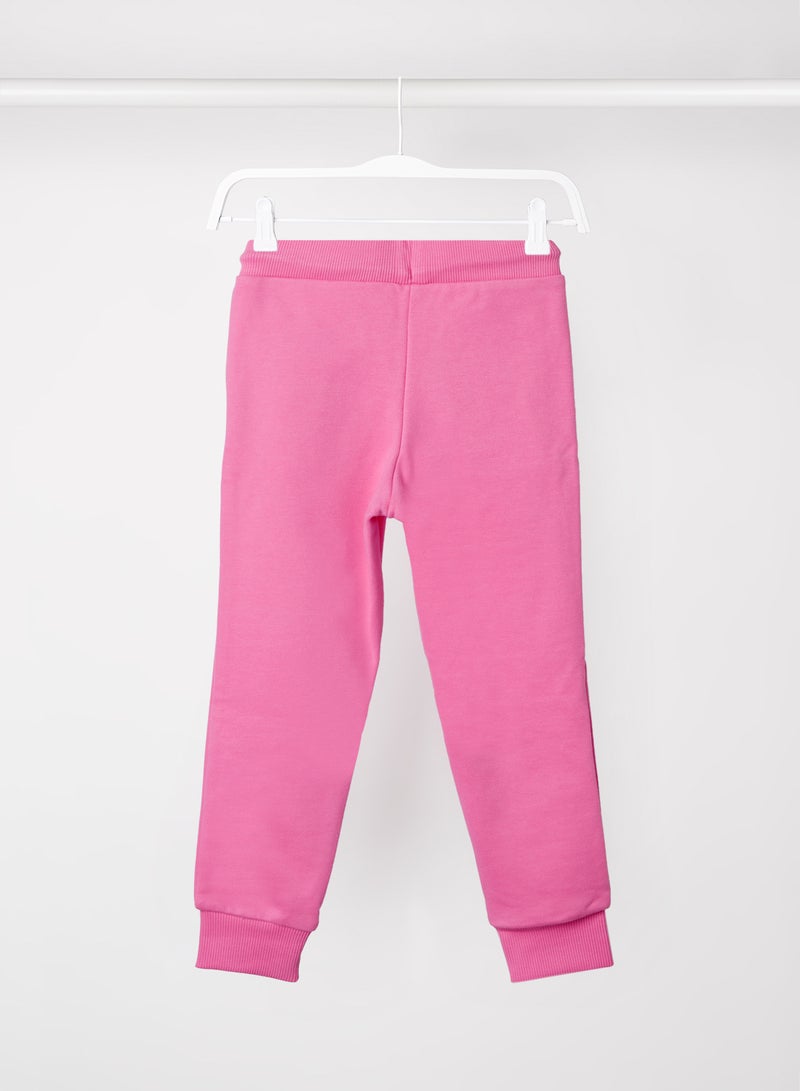 Teen Flag Print Sweatpants Exotic Pink