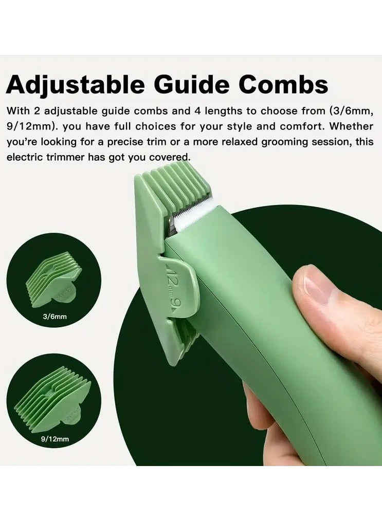 Professional Body Hair Trimmer, Groin&Body Manscape Trimmer For Men, Electric Ball Shaver Groomer, Pubic Grooming Clipper Male Razor Bikini Trimmer For Women, Holiday Gift