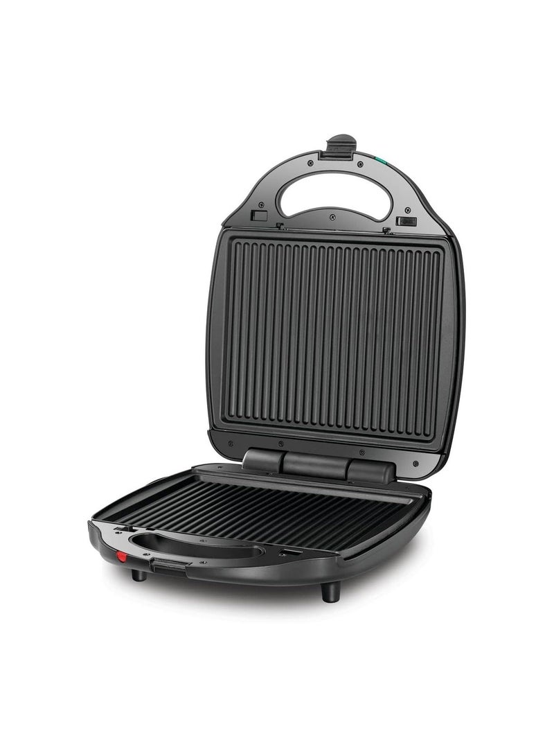 Sandwich Maker & Grill with Interchangeable Plat 1400W 2-in-1 4 Slice TS4120