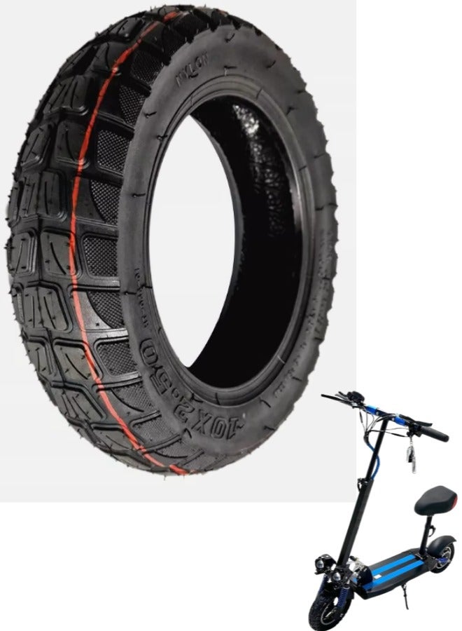 10-Inch 10x2.50 Off-road Pneumatic Outer Tire, Compatible with E10 Electric scooter