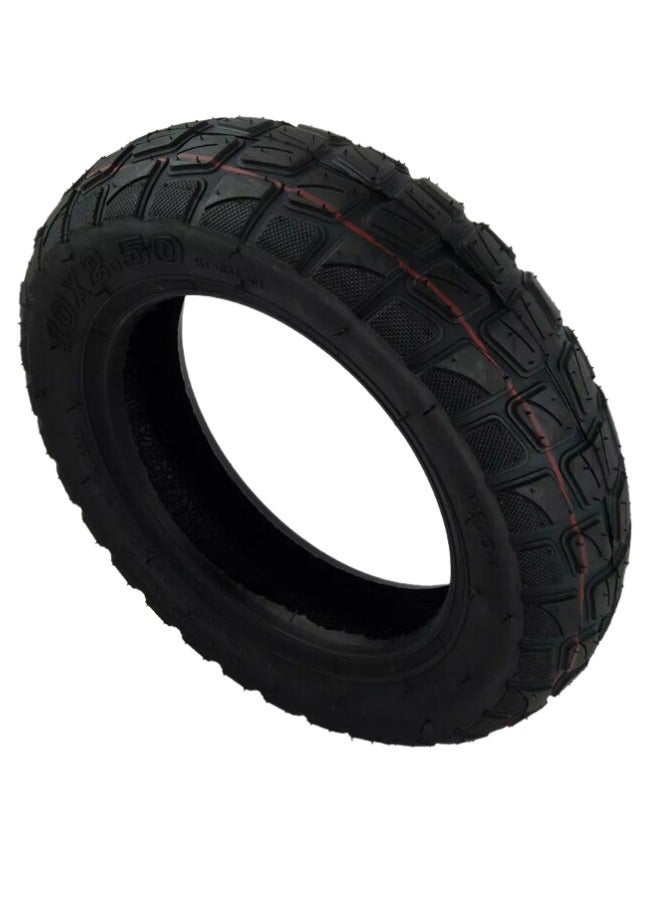 10-Inch 10x2.50 Off-road Pneumatic Outer Tire, Compatible with E10 Electric scooter