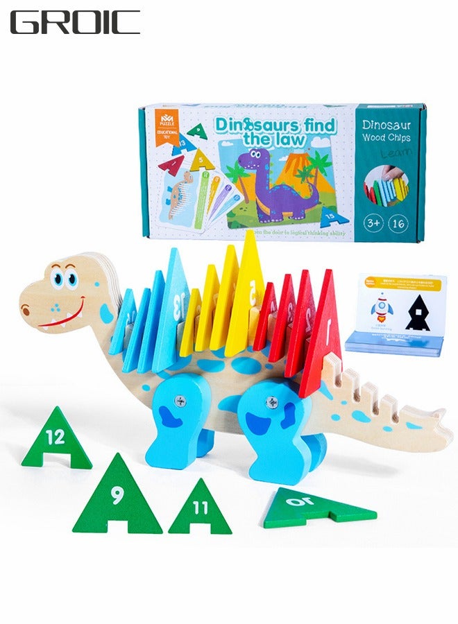 Find The Row Puzzles, Dinosaur Educational Toys, Early Childhood Education Toys, Find Regular Games, Math Thinking Toys, Color Number Cognition