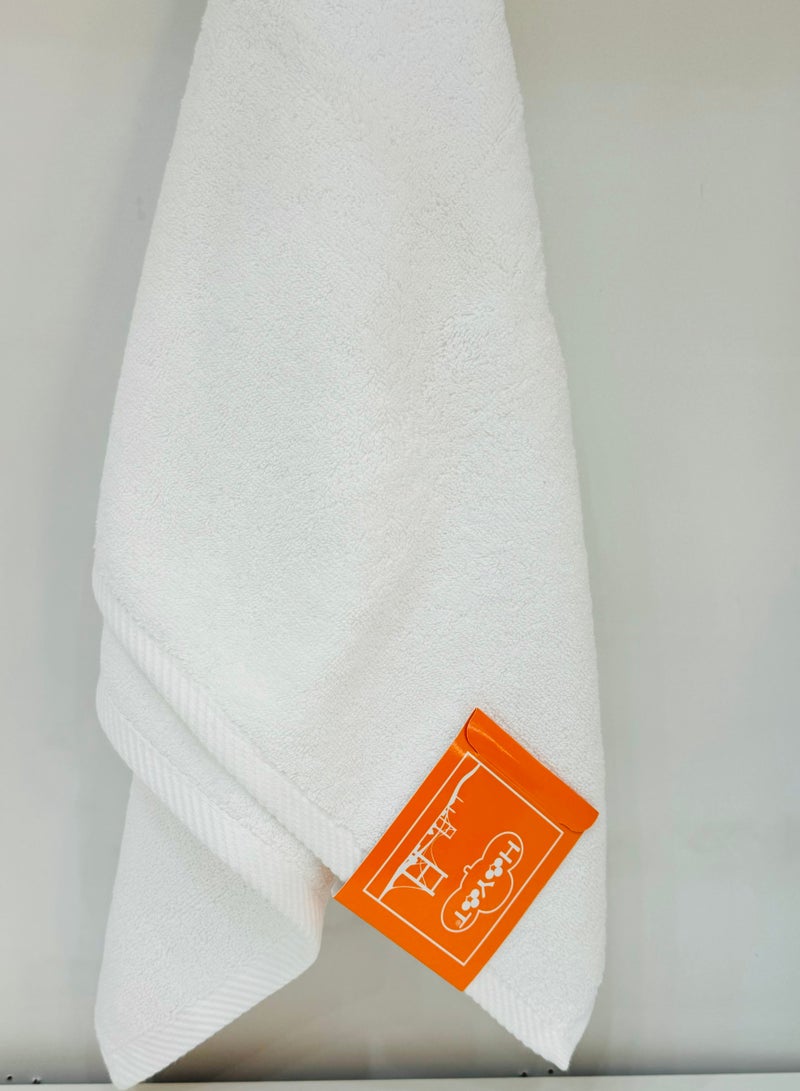 Premium Hotel Quality 100% Cotton Hand Towels Multipurpose Use Towels with High Absorbency- Size 50*90 cm- 6 pieces (white)