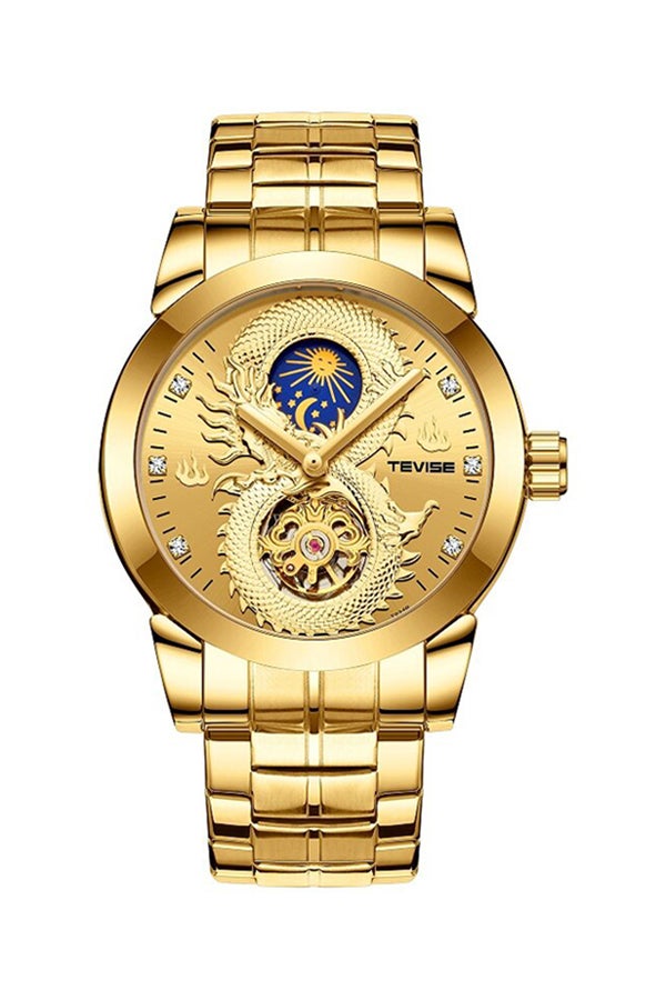 Men's Chronograph Round Watch With Stainless Steel Strap T814B/SBW