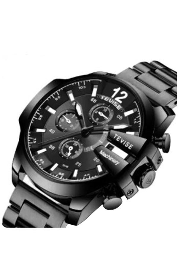 Men's Chronograph Round Watch With Stainless Steel Strap T814B/SBW