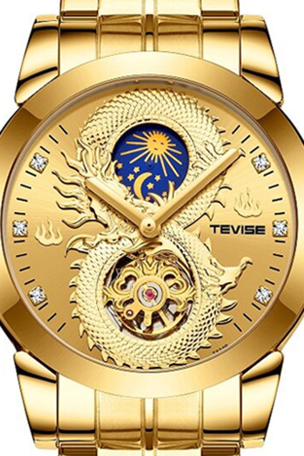 Men's Chronograph Round Watch With Stainless Steel Strap T814B/SBW
