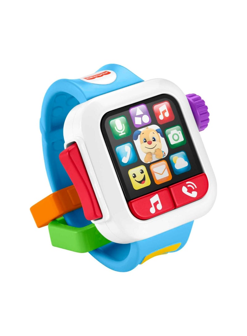 GJW17 Laugh & Learn Time to Learn Smartwatch, Musical Baby Toy