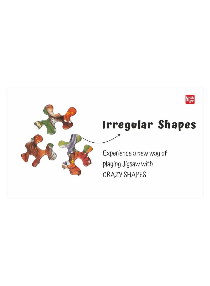 Go Crazy Jigsaw Puzzle For Kids And Adults, Attractive Cartoon Print Puzzle With 2 Puzzle Trays For Age 6 To 99 Years-90 Pcs-(Farm Friends)- Dino