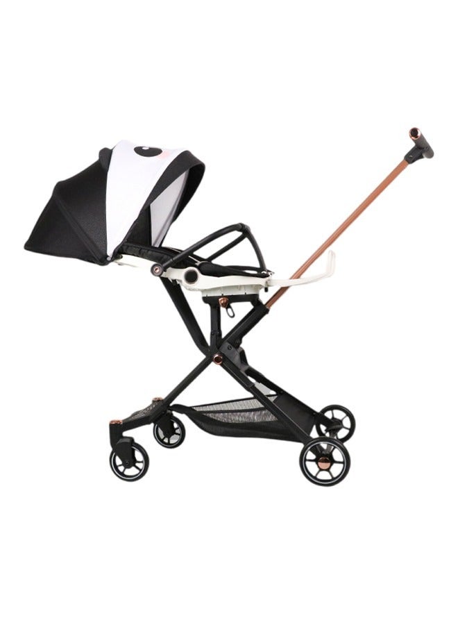 Lightweight Quick One Hand Fold 4 Wheels Baby Stroller With Top Tray