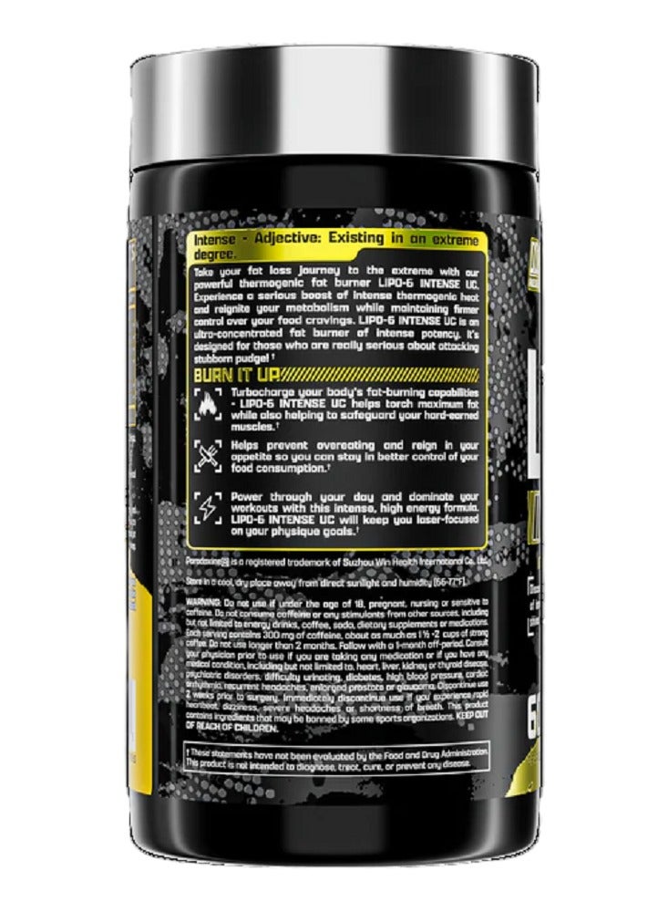 Lipo-6 Intense Uc The Extreme Thermogenic Fat Burner