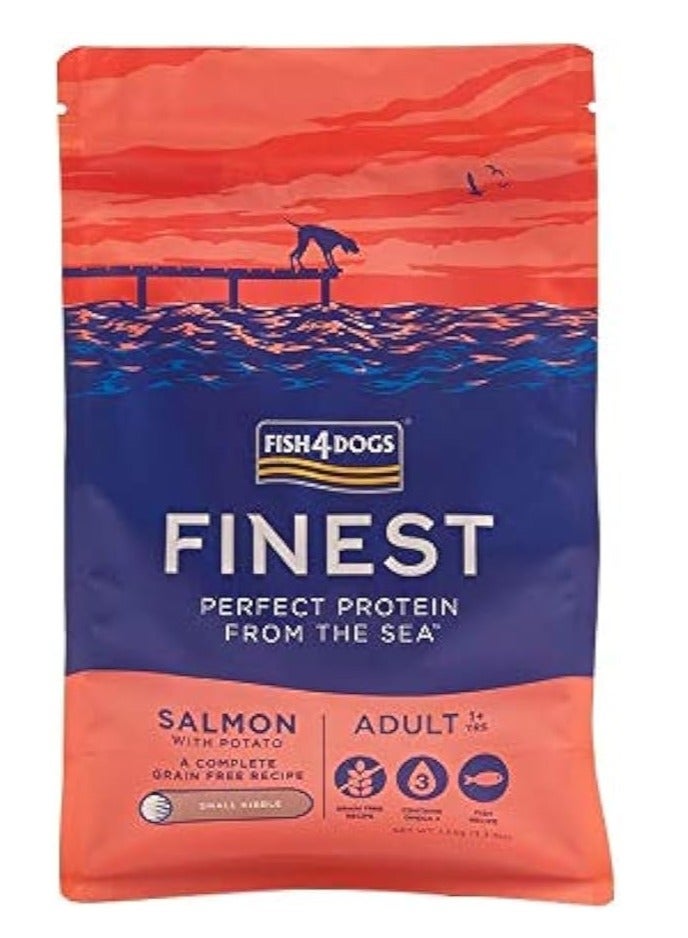 Fish4Dogs Finest Salmon Adult Small Kibble, 1.5 Kg