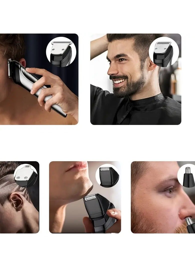 Beard Trimmer for Men, All in One Men's Hair Clipper Hair Trimmer , Mustache Body Nose Ear Facial Cutting Shaver