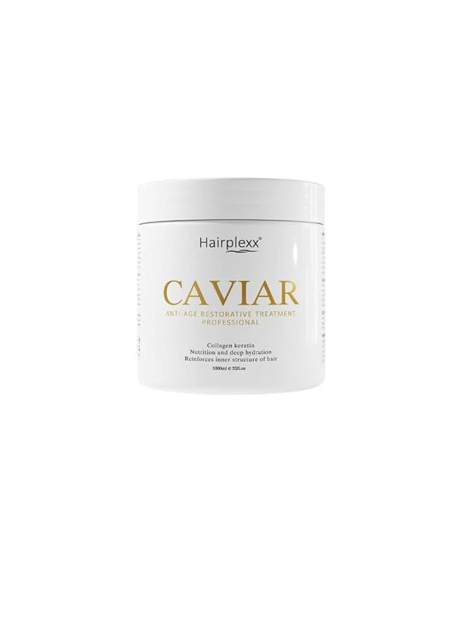 HairPlexx Caviar Anti Age Restorative Hair Treatment with Collagen Keratin 1000ml