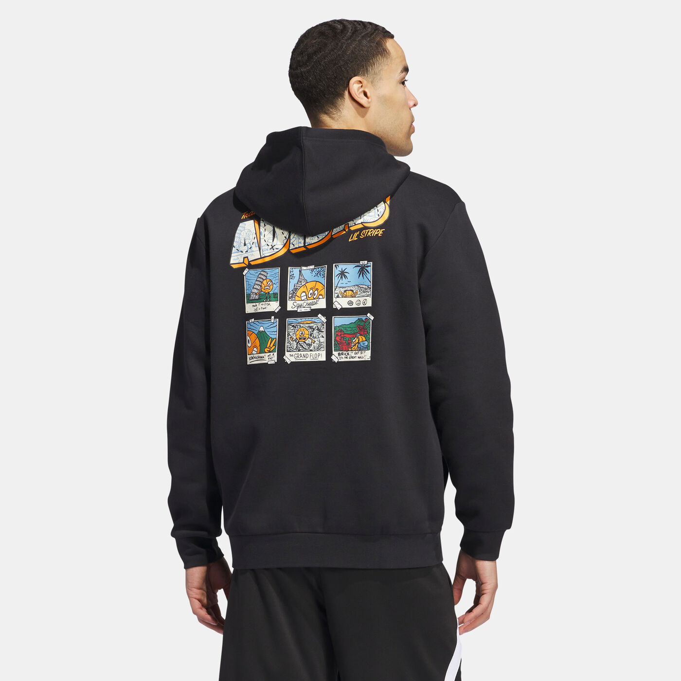 Men's Lil Stripe Postcard Graphic Hoodie