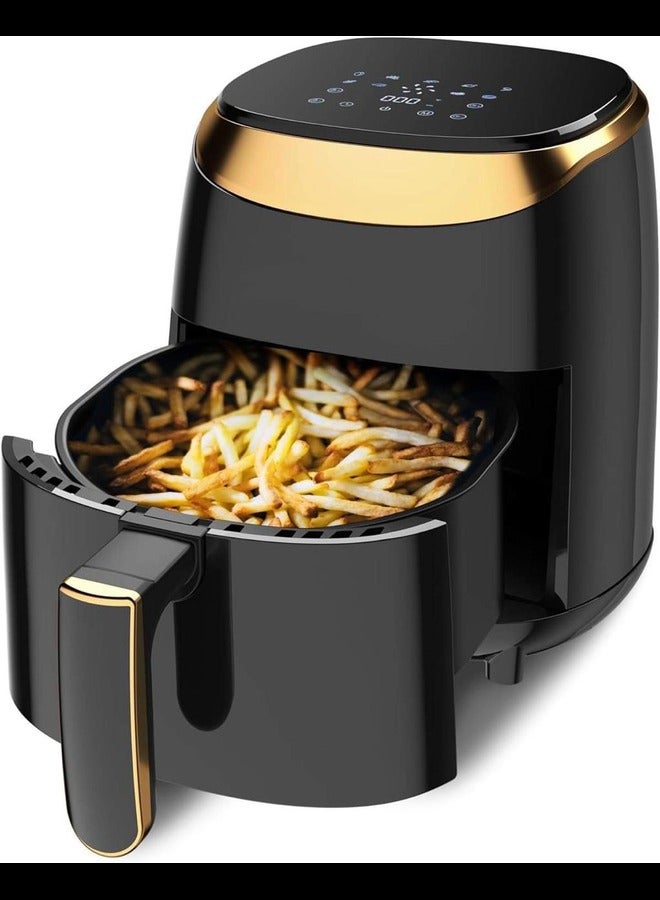 Air Fryer, 4.2 Quart Instant Pot with 9-in-one Cooking Functions, Nonstick Stainless Steel , No-Oil Air Fry, Roast, Bake, Reheat, Fit for 1-4 People (Black)