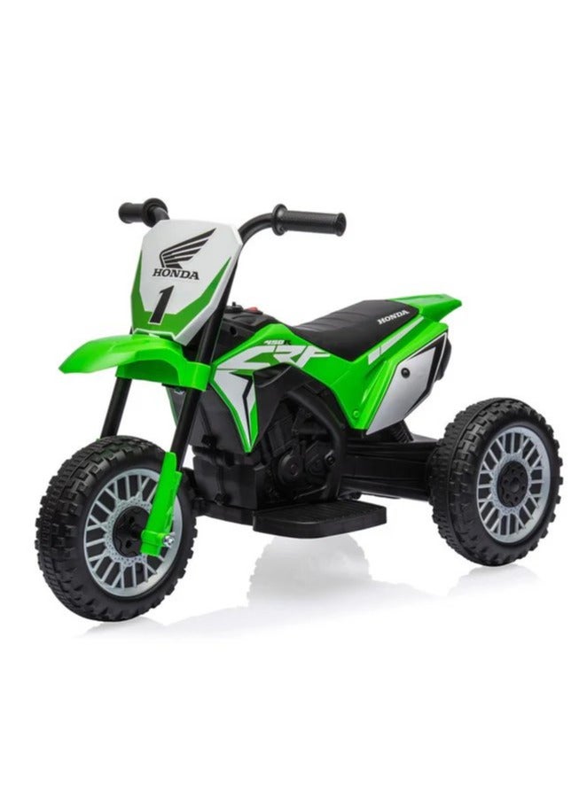 Honda CRF-450R Three Wheel Kids Motorcycle - Green 6V